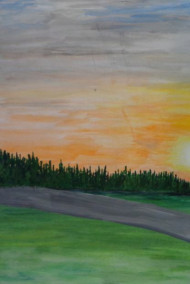 Летний вечер.